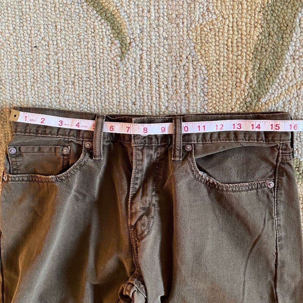 Levi's I 514 I Slim Straight I Green Jeans I 32 x 34 - Picture 5 of 16